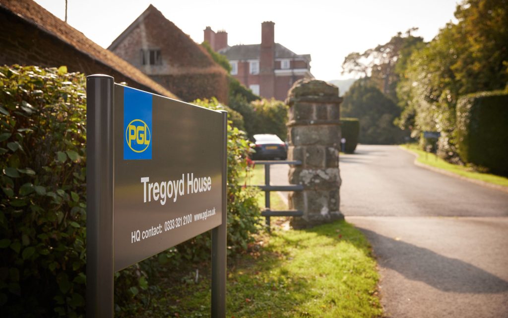 The entrance to Tregoyd House